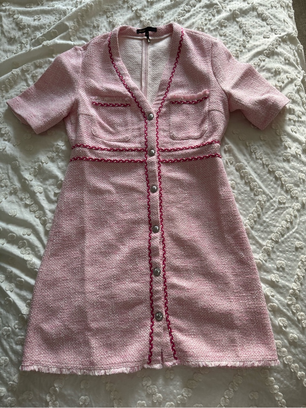 🦋 Maje Rirose Tweed Mini Dress